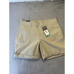 Eddie Bauer Women’s Rolled Hem Bermuda Shorts, Brown, Size 12 New NWT